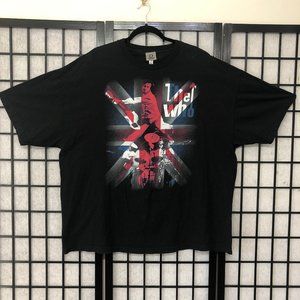 The Who 2014 Liquid Blue AAA 3X Black T shirt Tee PP